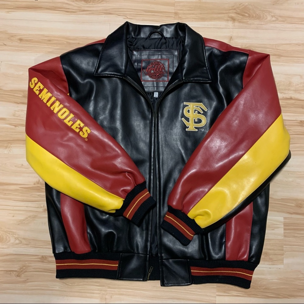VINTAGE FLORIDA STATE LEATHER JACKET